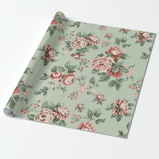 Allover multi motif flowers ornament Seamless patt Presentpapper