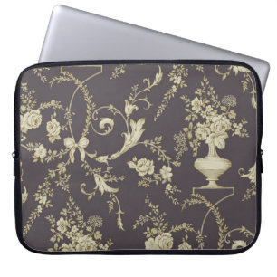 Allover multimotif blommor ornament Sömlös patt Laptop Fodral
