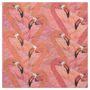 Allover rosa flamingo-mönster tyg