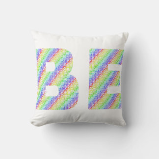 Allow Yourself To Be Rainbow Throw Pillow Kudde
