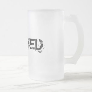 Alloyed ölmugg frostat ölglas