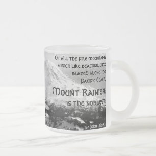 Allra avfyrabergen…, Mount Rainier Frostad Glasmugg
