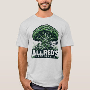 Allred's Träd Service Professionell Logotyp T Shirt