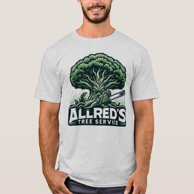 Allred's Träd Service Professionell Logotyp T Shirt (Framsida)