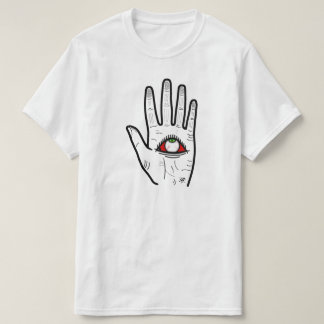 Allseende Hand Öga T Shirt