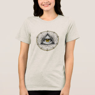 Allseende öga Helig geometri T Shirt