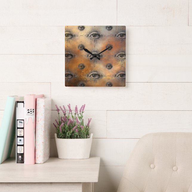 Allseende ögon väggklocka (Läsesal)