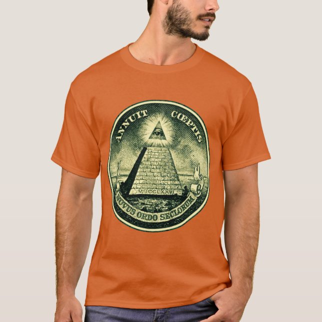 Allseende ögon vän t shirt (Framsida)