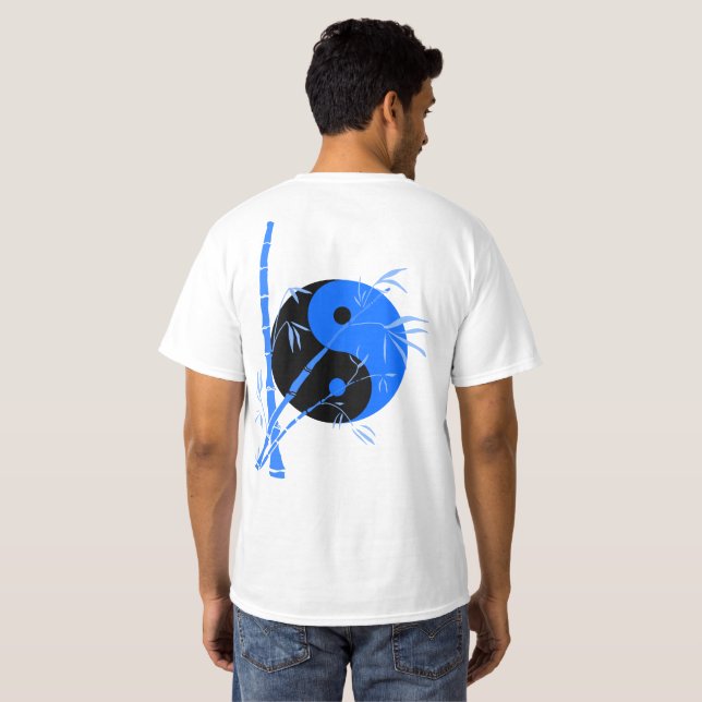 Allsidig blåttBambu T Shirt (Hel baksida)