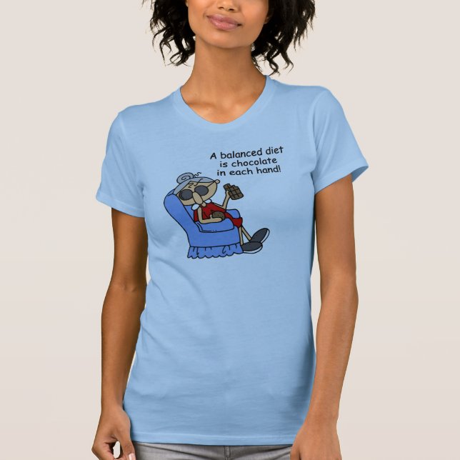 Allsidig choklad bantar tee shirt (Framsida)