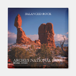 Allsidig sten, bågar nationalpark, Moab, Utah Magnet