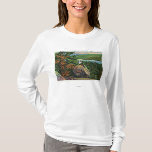 Allsidig sten beskådar av Fulton kedjar av sjöar Tee Shirt