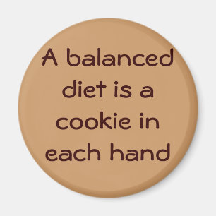 Allsidiga Diet är en kaka i varje räcker Magnet