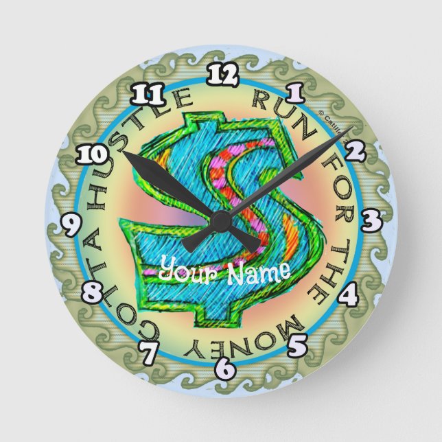 Allsmäktiga dollar rund klocka (Framsida)