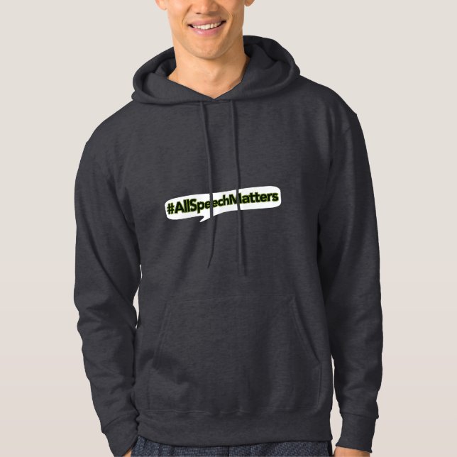 #AllSpeechMattersmanar Hoodie (Framsida)