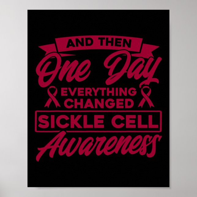 Allt ändrade kännedomen om sickle-cell poster (Framsidan)