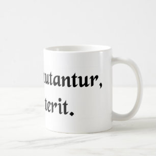 Allt ändrar, ingenting perishes. kaffemugg