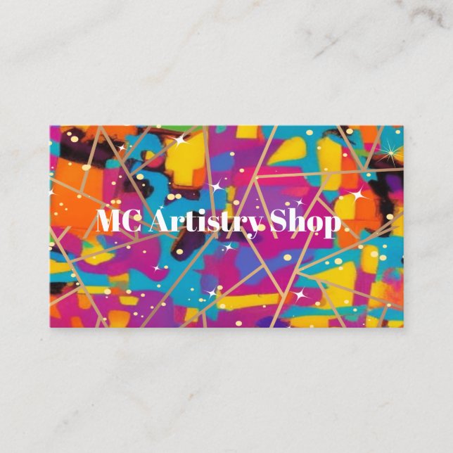 Allt är ansluten Abstrakt Visitkort (Framsida)