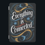 "Allt är anslutet.." iPad Mini Skydd<br><div class="desc">En sofistikerad sammansättning som blandar uttrycksfull handstil med dekorativa, radiella motiv. Uttrycket "Allt är anslutet... " är skrivet i ett fet, flytande serif-teckensnitt. Området är invecklat, snurrar mönster i blått, guld och rött - vilket framkallar idéer om energi, nätverk eller till och med kosmisk insnärjning. Den har en poster som...</div>