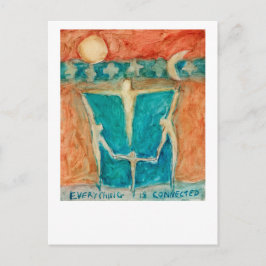 Allt är anslutet och finns samtidigt. vykort