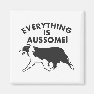 Allt är Aussome! Australian shepherd Magnet
