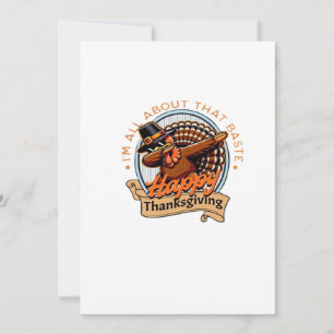 Allt är bara stek Glad Thanksgiving Klassiker Julkort