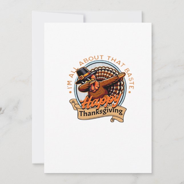 Allt är bara stek Glad Thanksgiving Klassiker Julkort (Framsida)