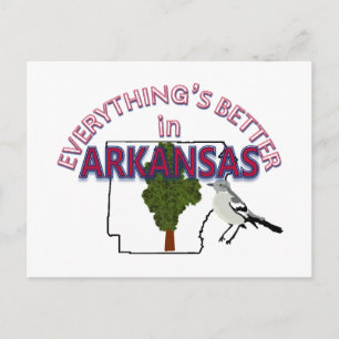 Allt är bättre i Arkansas Postcard Vykort