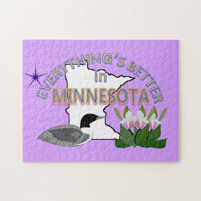 Allt är bättre i det Minnesota pussel (Horisontell)