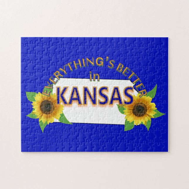 Allt är bättre i Kansas Puzzle Pussel (Horisontell)