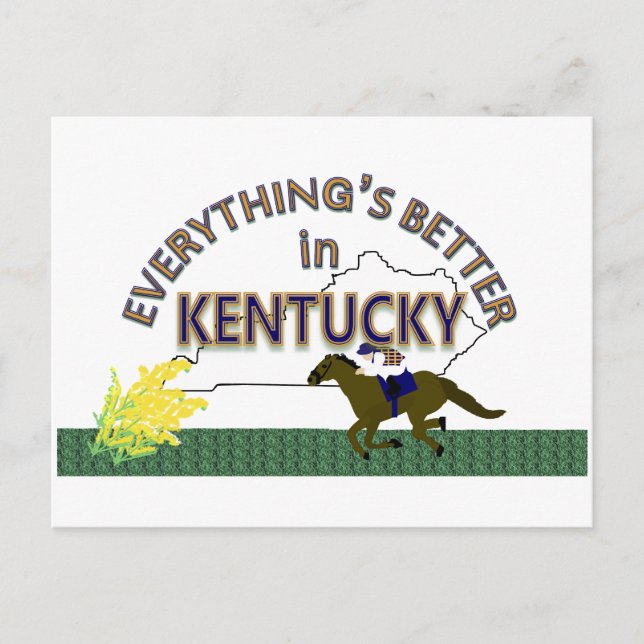 Allt är bättre i Kentucky Postcard Vykort (Framsida)