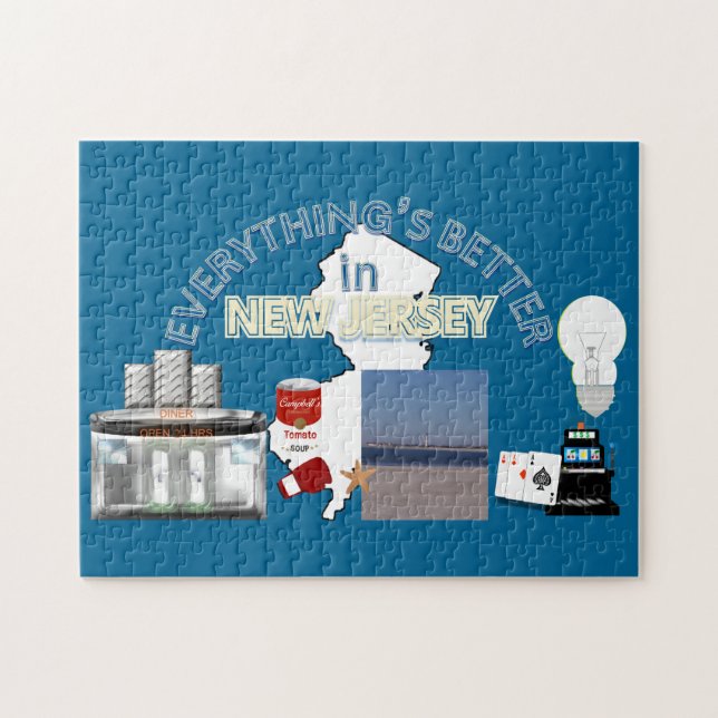 Allt är bättre i nytt - jerseypussel pussel (Horisontell)