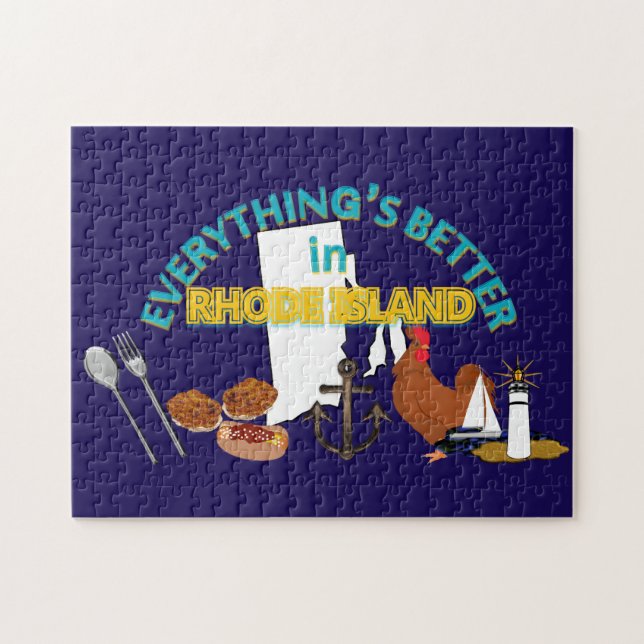 Allt är bättre i Rhode - öpussel Pussel (Horisontell)