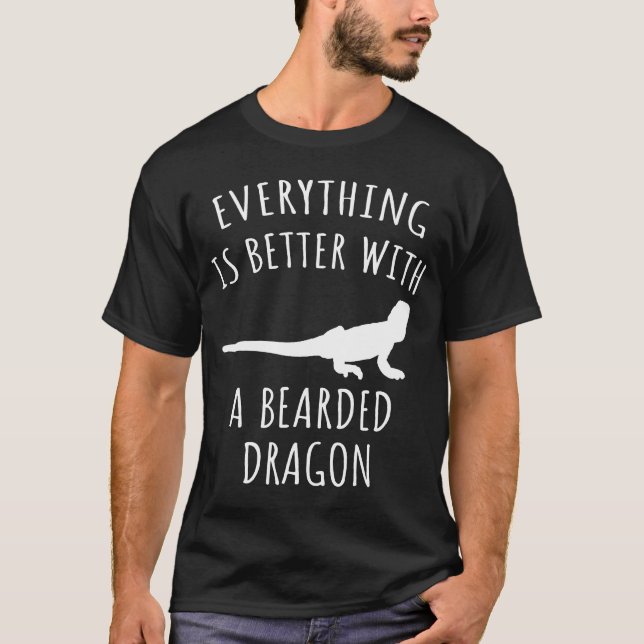 Allt är bättre med en böjd drake t shirt (Framsida)
