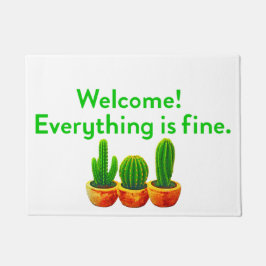 Allt är Bra Cactus Doormat
