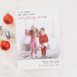 Allt är Bra | Funny God jul Photo Julkort