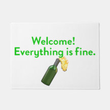 Allt är Bra Molotov Cocktail Doormat