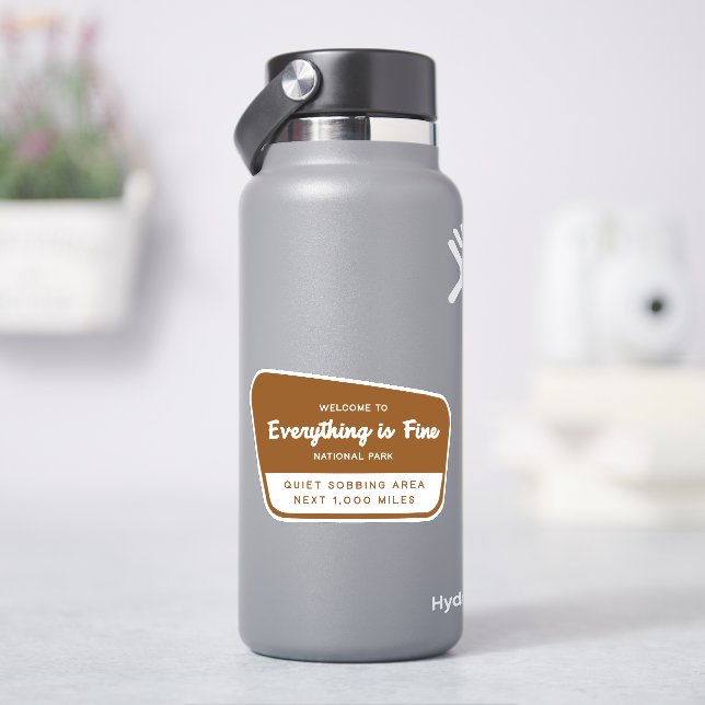 Allt är Bra nationalpark Klistermärken (HydroFlask)