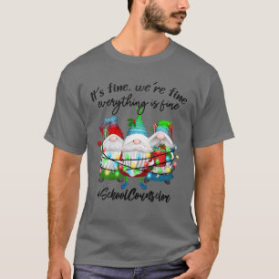 Allt är Bra School Adselor jul Julafton T Shirt