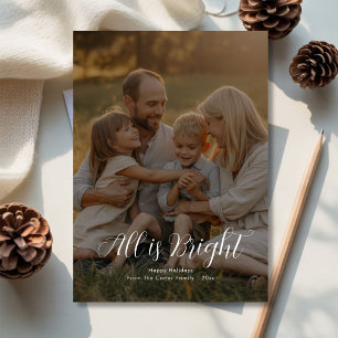Allt är Bright Family julkort