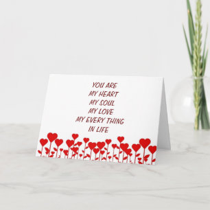"ALLT" ÄR DU FÖR MIG PÅ VALENTINS DAG/VARJE DAG HELGKORT