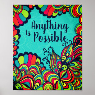 Allt är en färgstark inspirationsoffert poster
