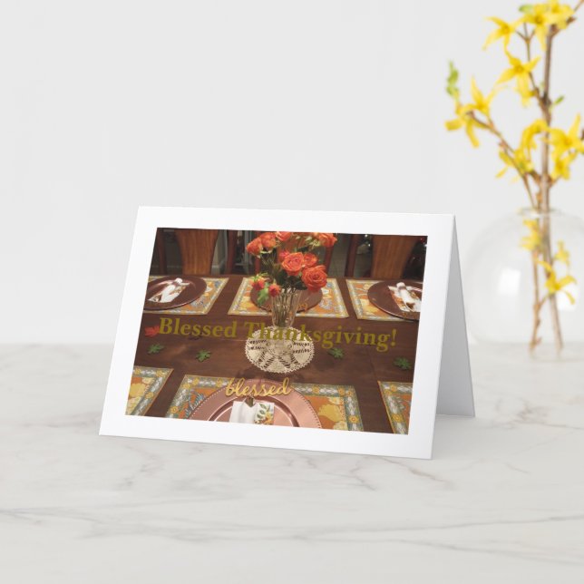 Allt är en gåva från Gud, Thanksgiving Card Kort (Gul blomma)