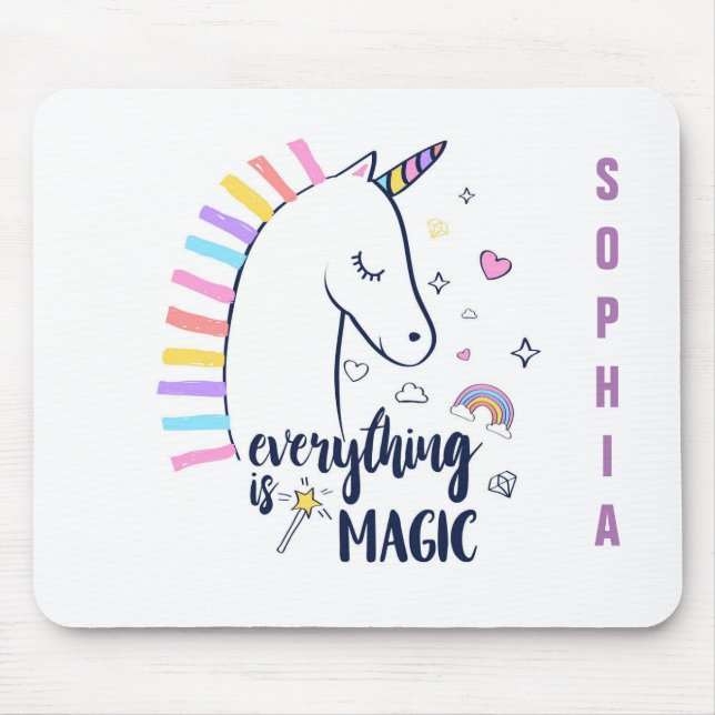 Allt är en magisk union musmatta (Framsidan)