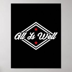 Allt är en ny Anpassade i åldern White Red Black Poster