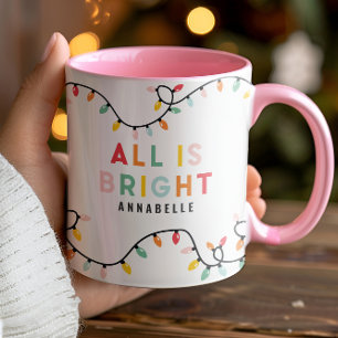 Allt är en smart roligt modern, smart julsnurra mugg