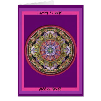 Allt är ett brunkort hälsningskort