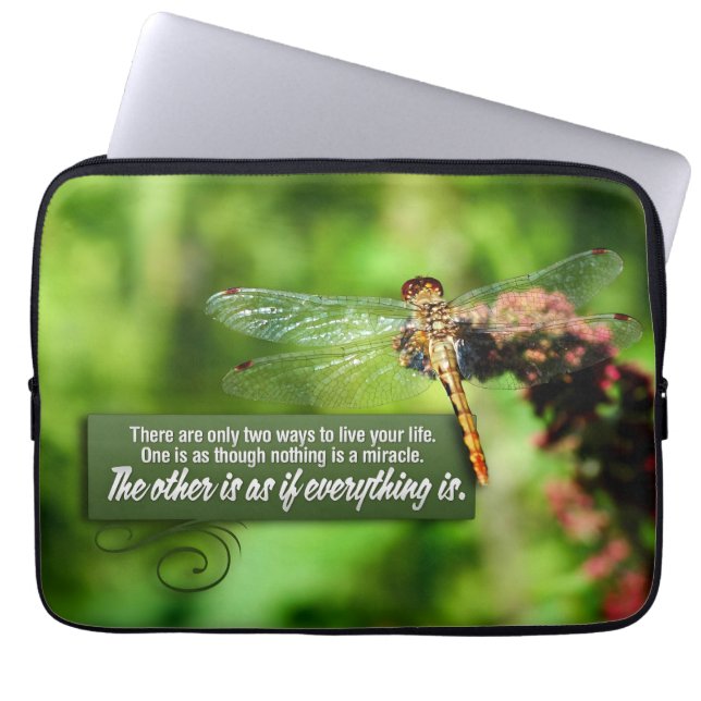 "Allt är ett mirakel" inspirationsoffert Laptop Fodral (Framsidan)