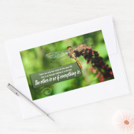 "Allt är ett mirakel" inspirationsoffert Rektangulärt Klistermärke