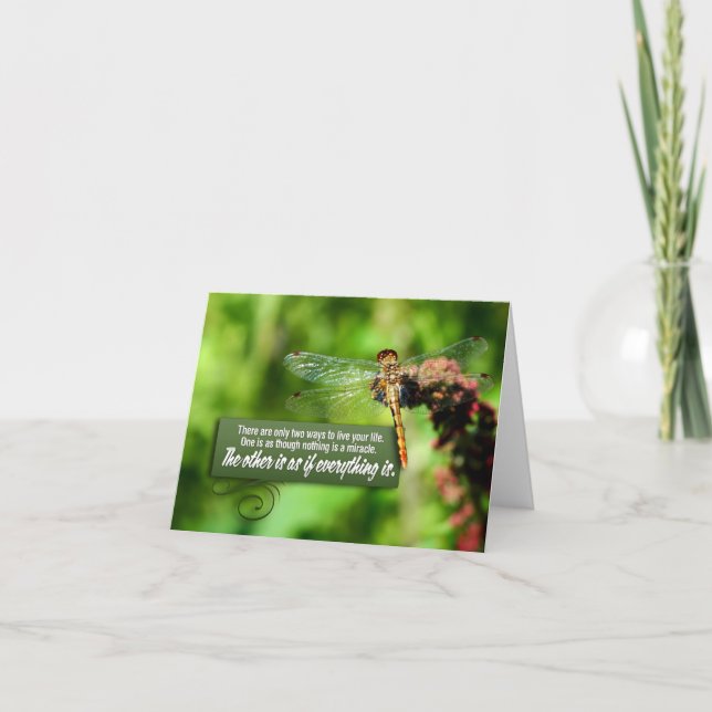 "Allt är ett mirakel" inspirationsoffert Tack Kort (Framsida)